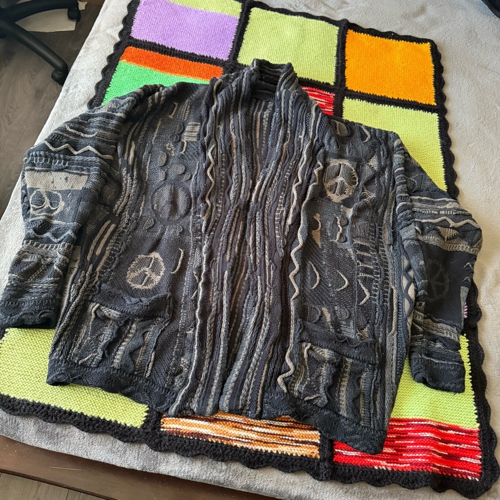 Kapital 7G Knit Boro Gaudy Cardigan visvim sweater “Tags removed” size XL to XXL